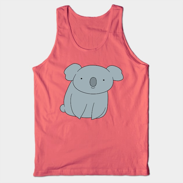 Cute Chubby Koala Tank Top by saradaboru